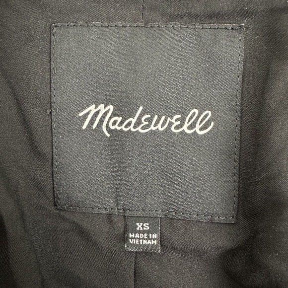 Madewell Caldwell Double-Breasted Blazer in Menswear Plaid Women Size XS Gray - Picture 12 of 16